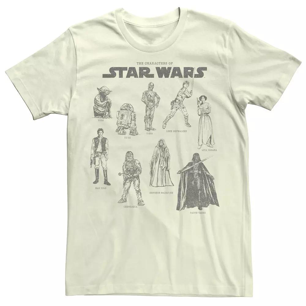 Men's Star Wars Character Chart Tee,  Product Image