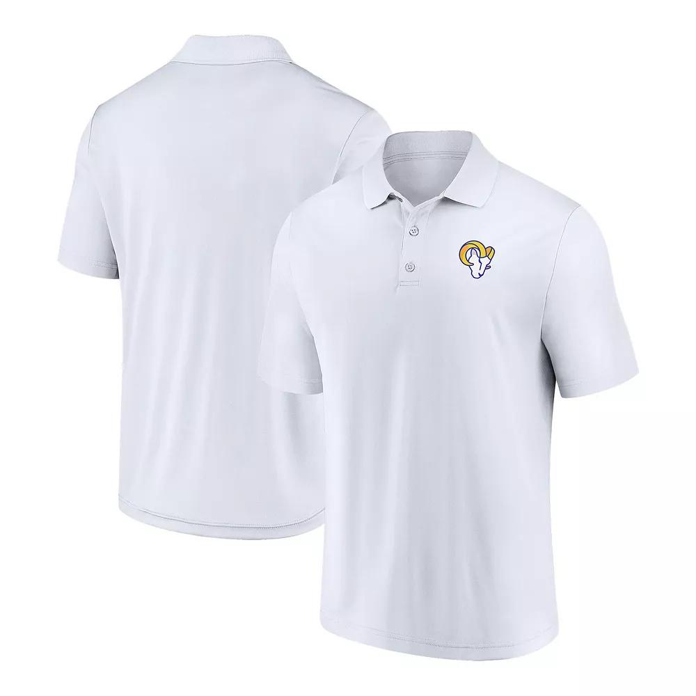 Men's Fanatics Branded White Los Angeles Rams Component Polo, Size: Large Product Image