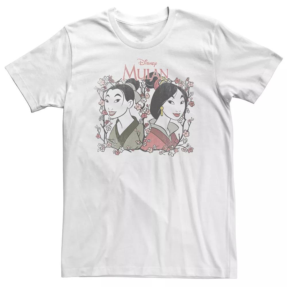 Big & Tall Disney Mulan Reflection Floral Portrait Tee, Men's,  Product Image