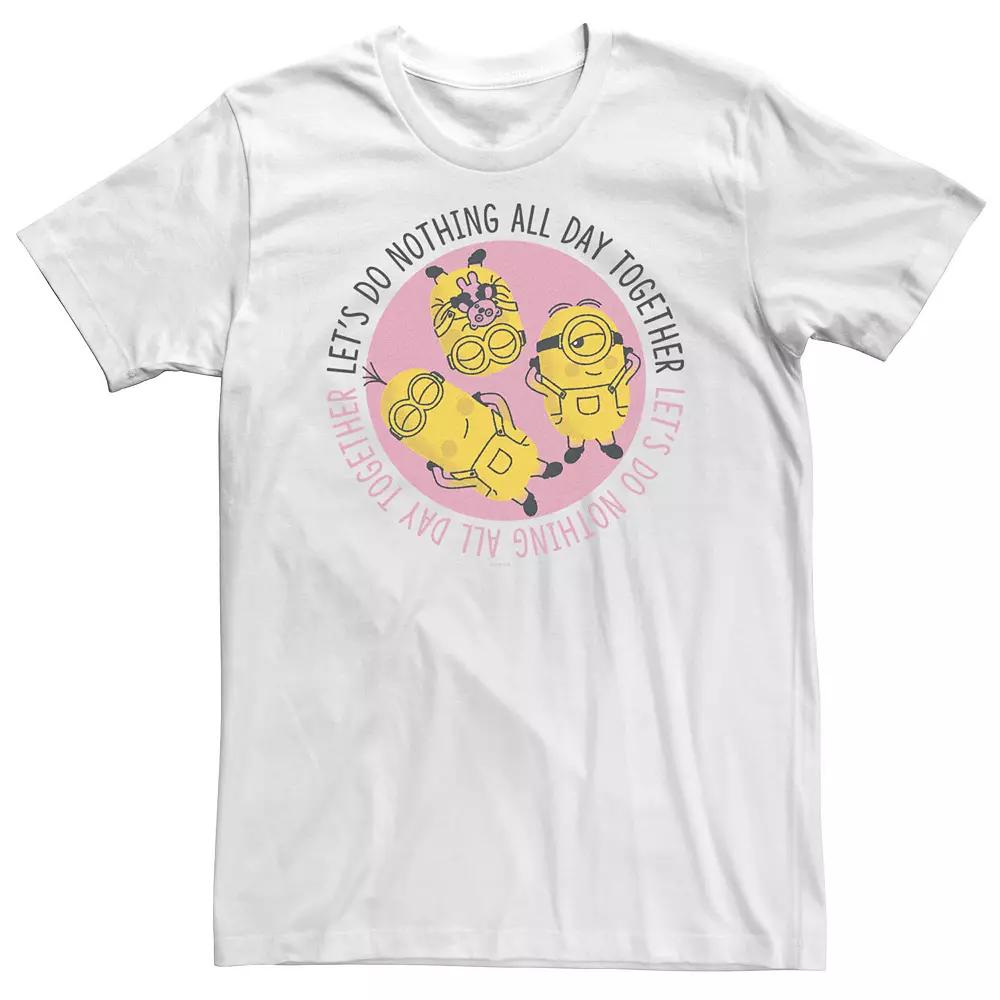 Big & Tall Despicable Me Minions Valentine's Day Let's Do Nothing Tee, Men's,  Product Image