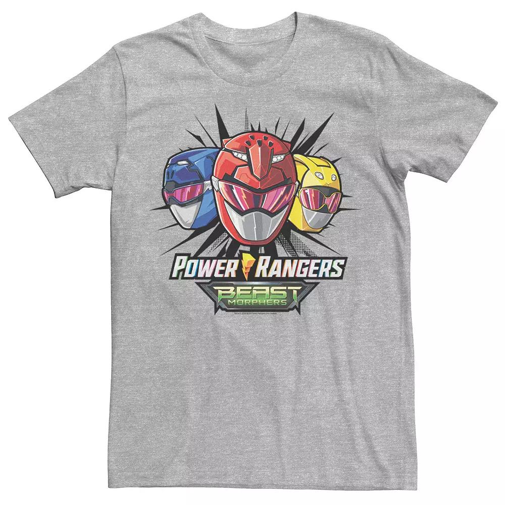 Men's Power Rangers Beast Morphers Helmets Tee,  Product Image