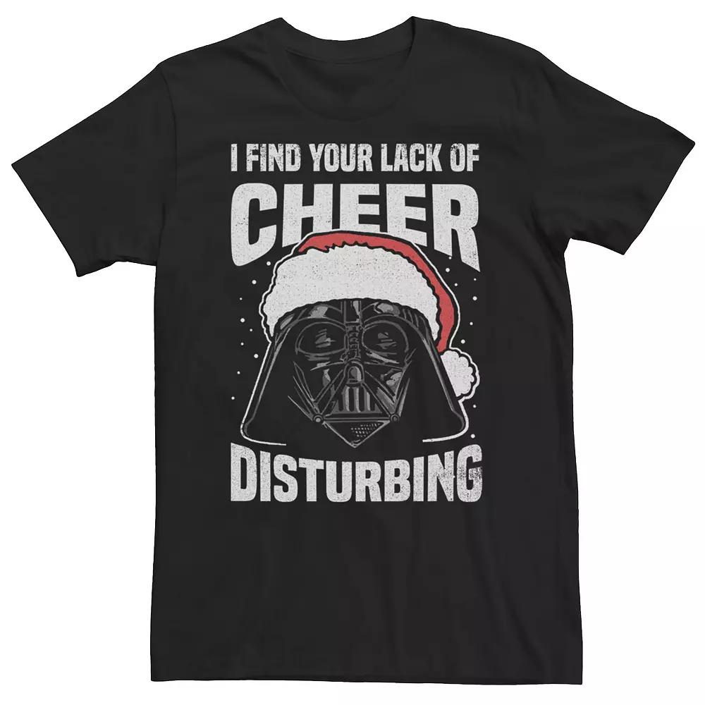 Men's Star Wars Darth Vader Lack Of Cheer Santa Hat Tee,  Product Image