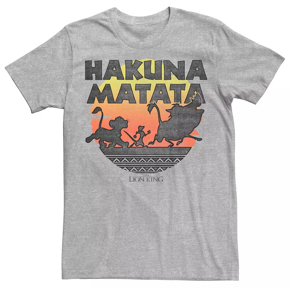 Men's Disney The Lion King Hakuna Matata Sunset Silhouette Poster Tee,  Product Image