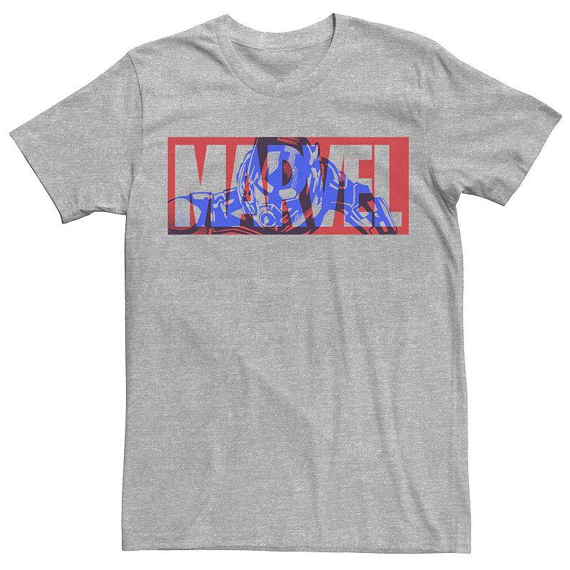 Men's Marvel Ant-Man Large Classic Movie Logo Graphic Tee, Athletic Grey Product Image