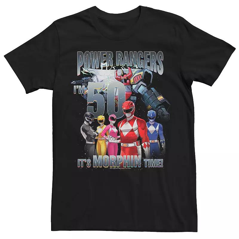 Men's Power Rangers 21st Birthday Morphin Time Tee, Size: XL, Black Product Image