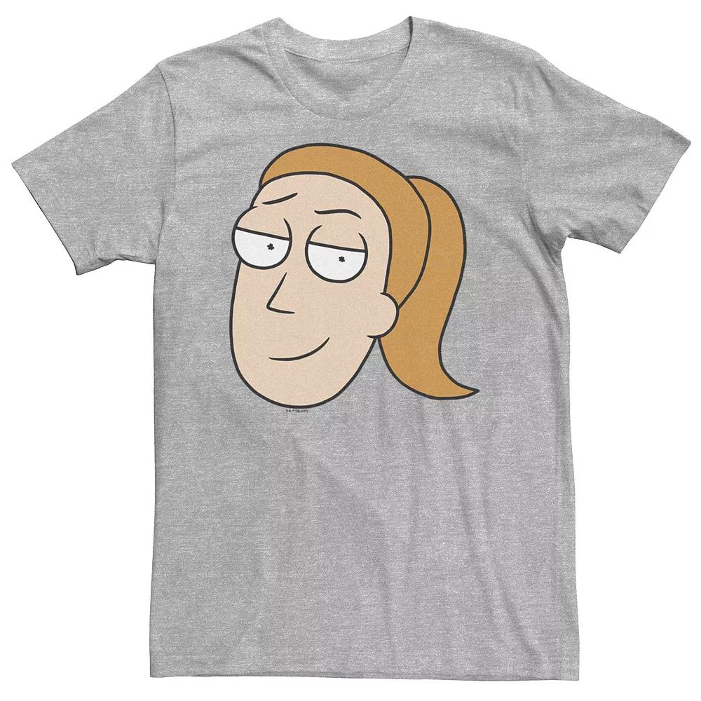 Big & Tall Rick & Morty Summer Big Face Head Shot Tee, Men's,  Product Image
