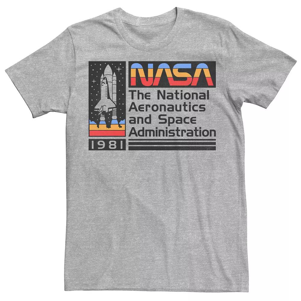 Men's NASA National Aeronautics Striped Logo Graphic Tee,  Product Image