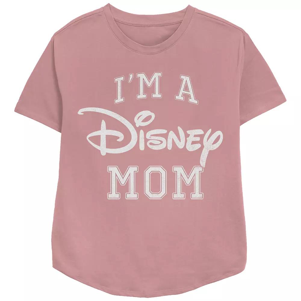 Disney's I'm A Disney Mom Varsity Style Relaxed Fit Women's Graphic Tee,  Product Image