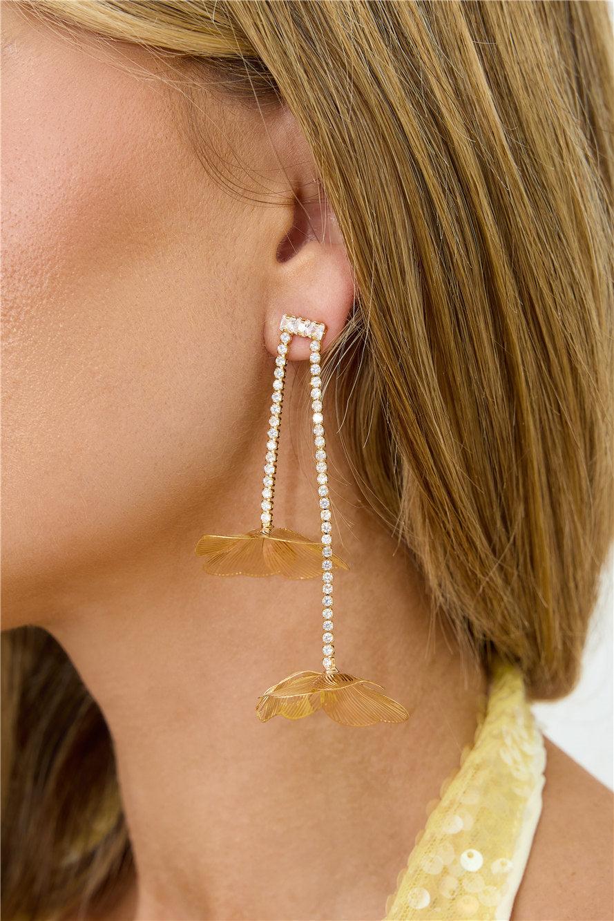 Flowers Of Style Earrings Gold Product Image