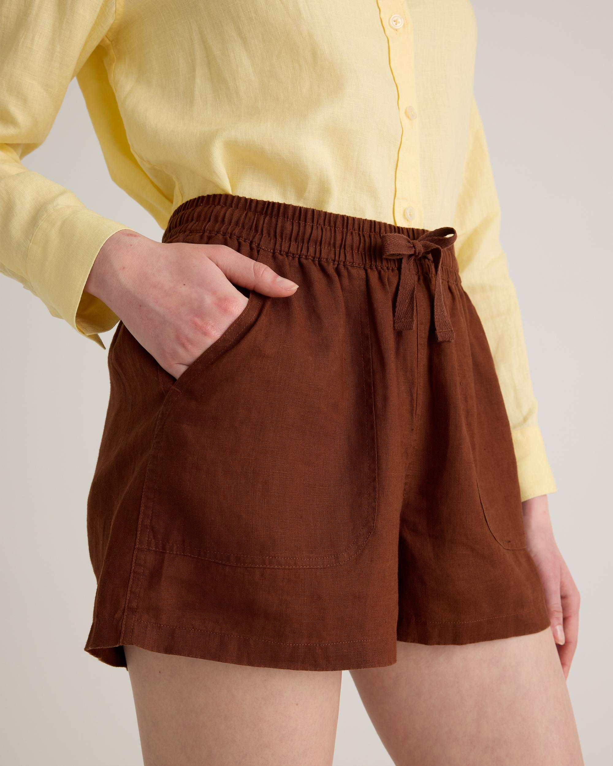 Quince | Women's 100% European Linen Shorts Size XL Product Image