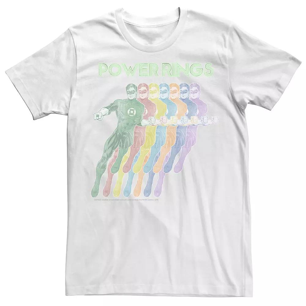 Men's Marvel Green Lantern Power Rings Portrait Graphic Tee,  Product Image