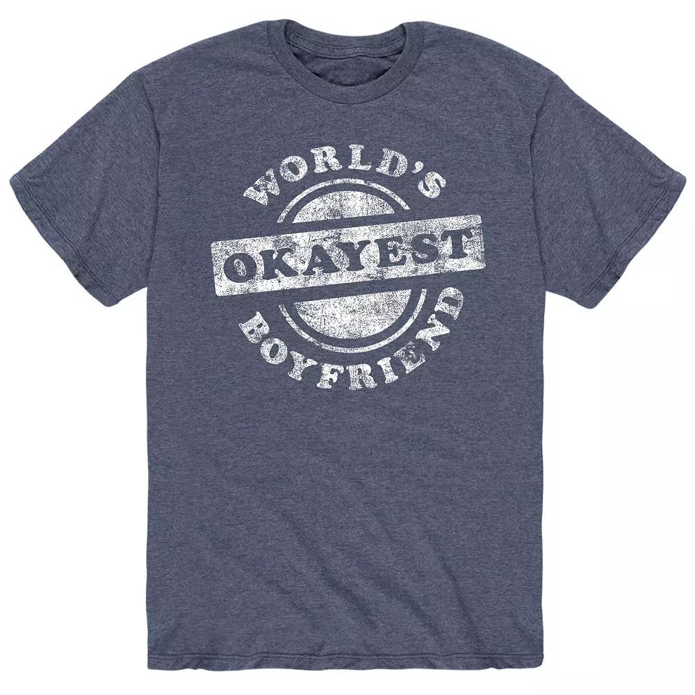 Men's World Okayest Boyfriend Tee,  Product Image
