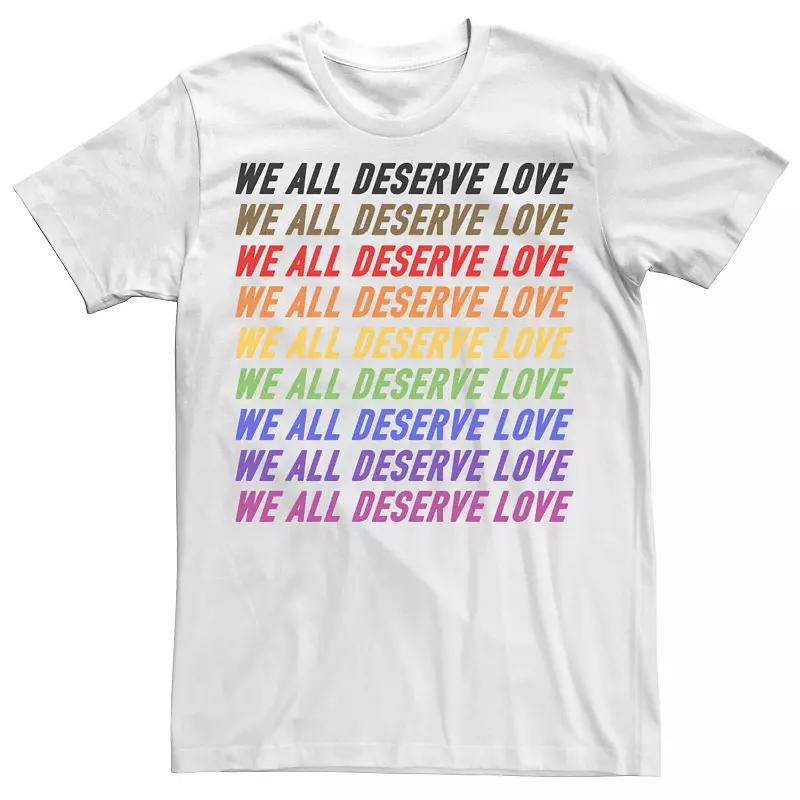 Men's Pride Deserve Love Tee,  Product Image