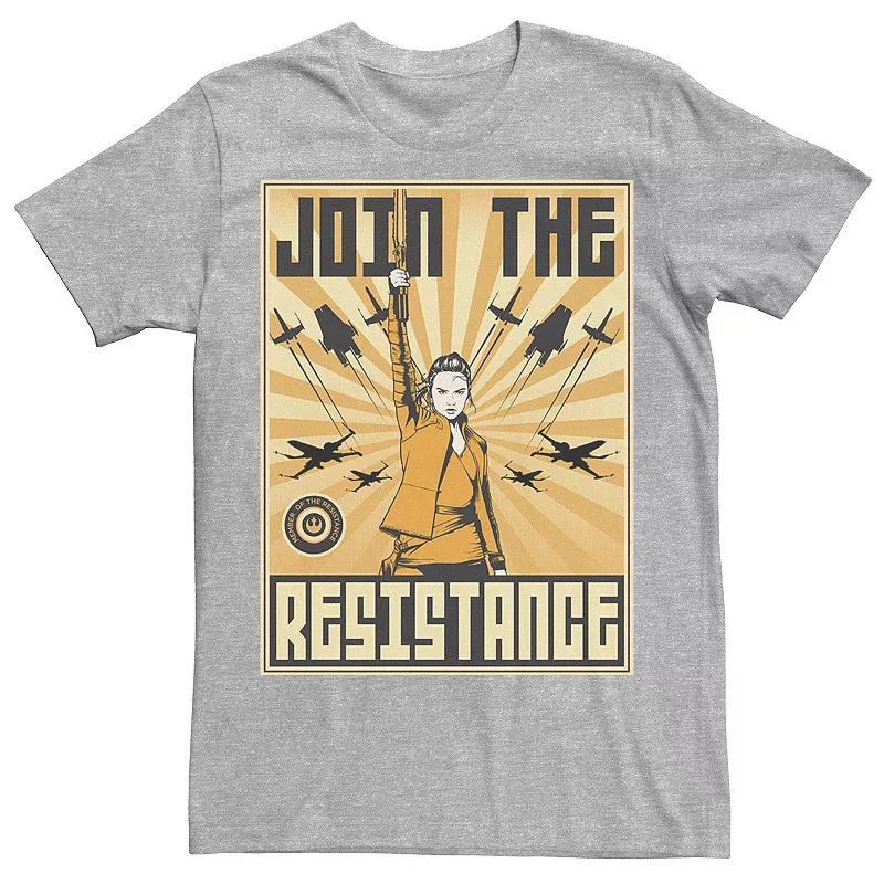 Mens Star Wars Last Jedi Constructivist Poster Tee Athletic Grey Product Image