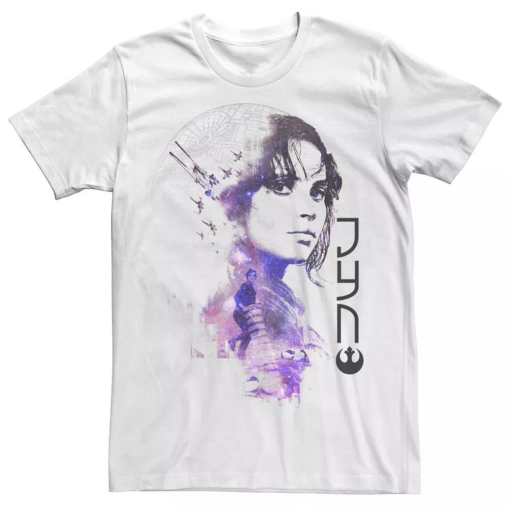 Men's Star Wars Rogue One Jyn Fade Death Star Tee,  Product Image