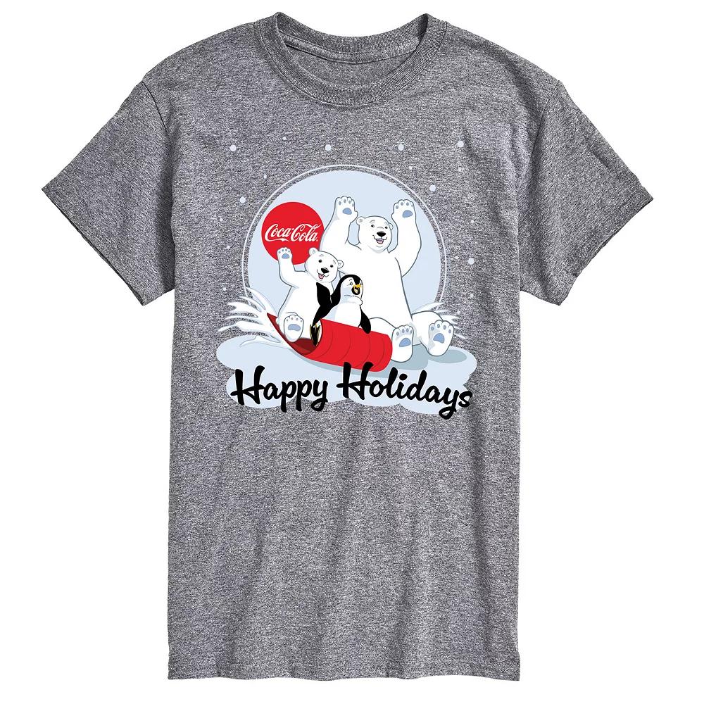 Big & Tall Coca-Cola Happy Holiday Sled Graphic Tee, Men's,  Product Image