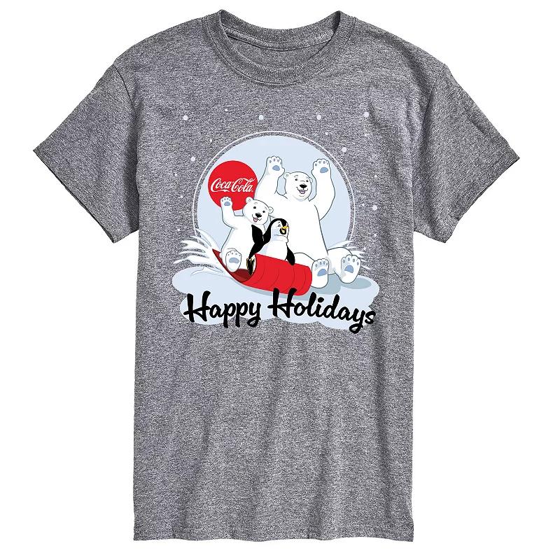 Big & Tall Coca-Cola Happy Holiday Sled Graphic Tee, Men's,  Product Image