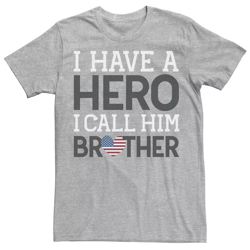Men's Veterans Day "I Have A Hero I Call Him Brother" Flag Tee,  Product Image