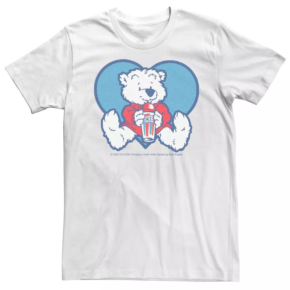 Men's ICEE Blue Heart Polar Bear Tee,  Product Image
