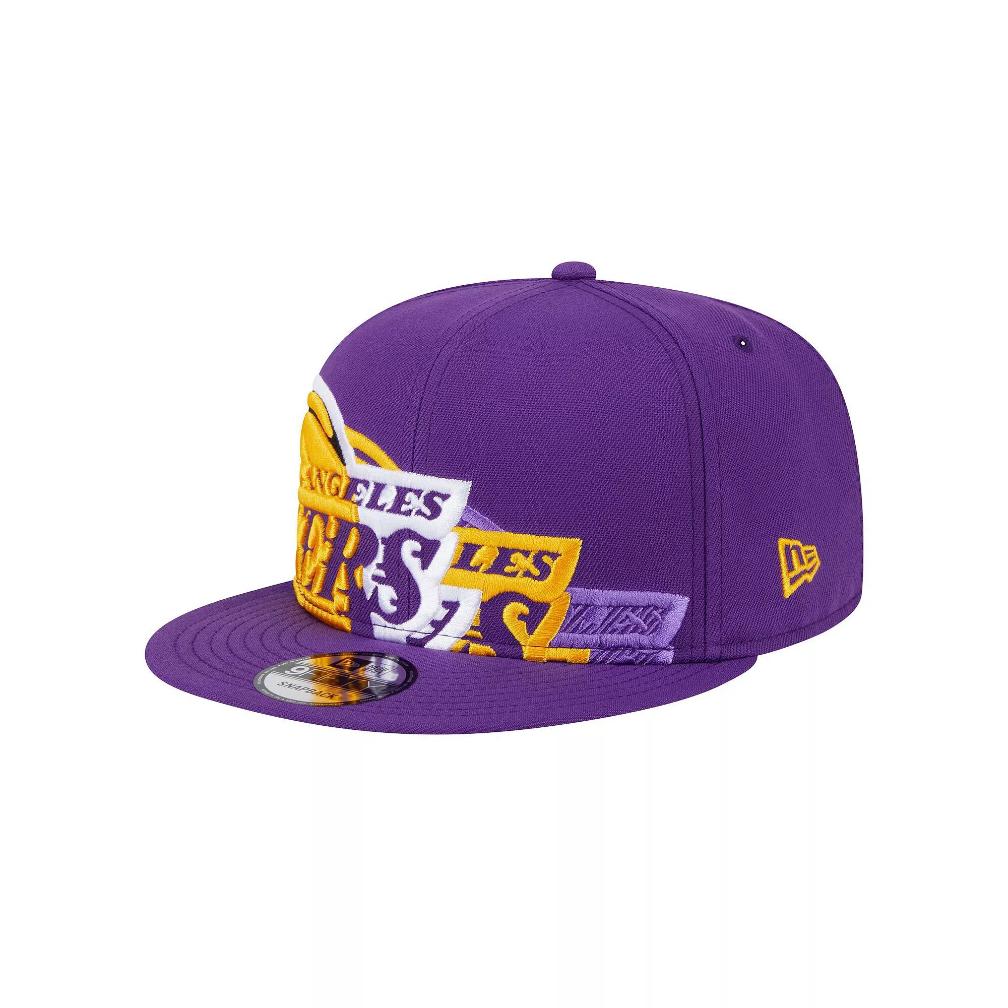 Men's New Era Purple Los Angeles Lakers Sport Night Team Shadow 9FIFTY Snapback Hat Product Image