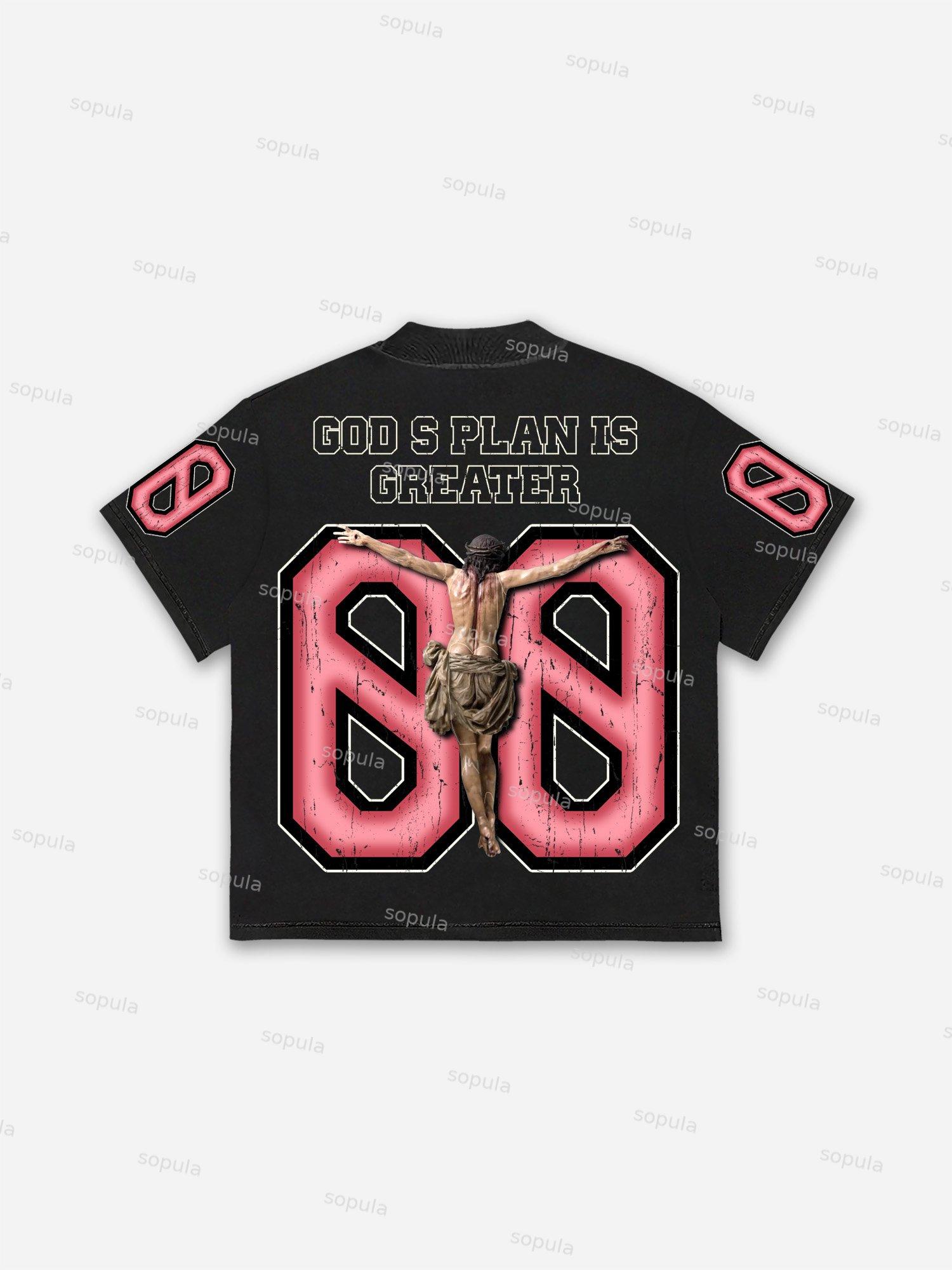 Faith In God Messiah #00 Aged Graphic Cotton T-shirt Product Image