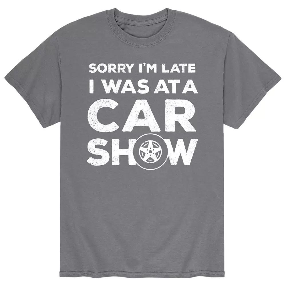 Men's Sorry I'm Late Car Show Tee,  Product Image