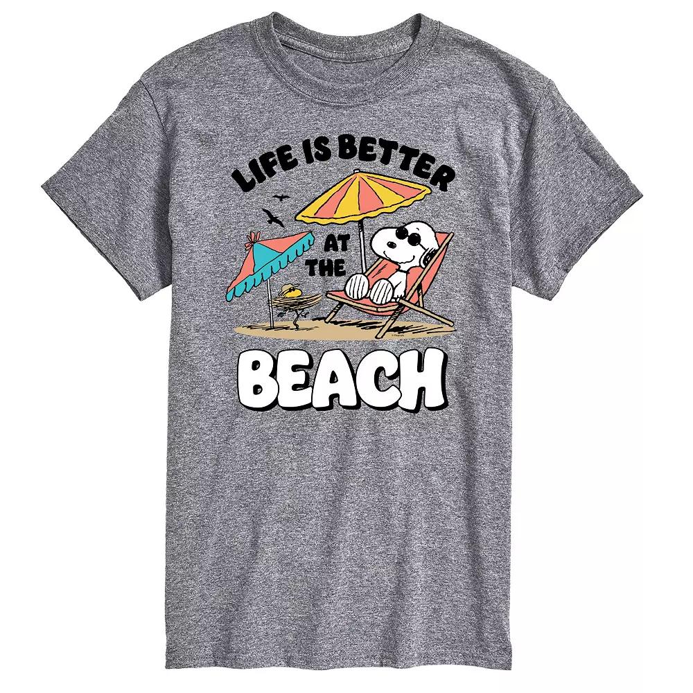 Big & Tall Peanuts Snoopy "Life's Better At The Beach" Graphic Tee, Men's,  Product Image