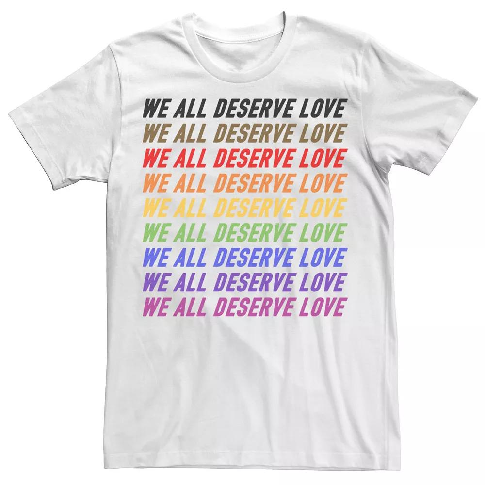Men's Pride Deserve Love Tee,  Product Image