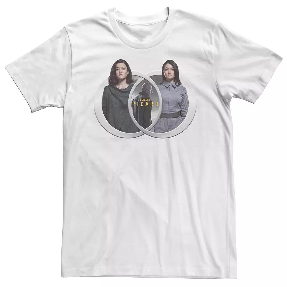 Big & Tall Star Trek: Picard, Dahj & Soji Asha Portrait Tee, Men's,  Product Image