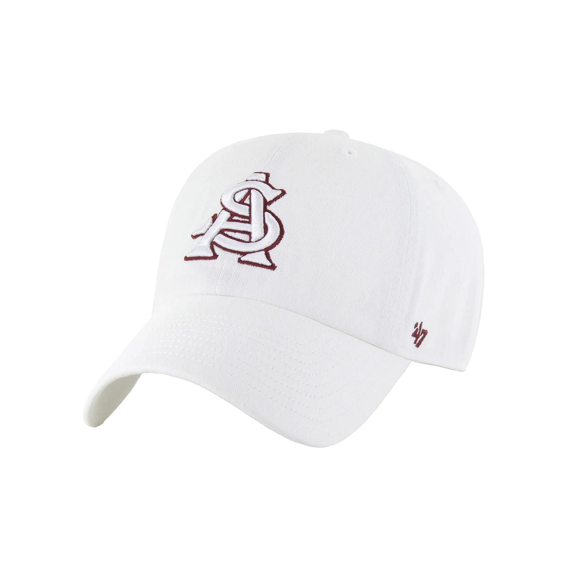 Men's '47 White Arizona State Sun Devils Clean Up Adjustable Hat Product Image