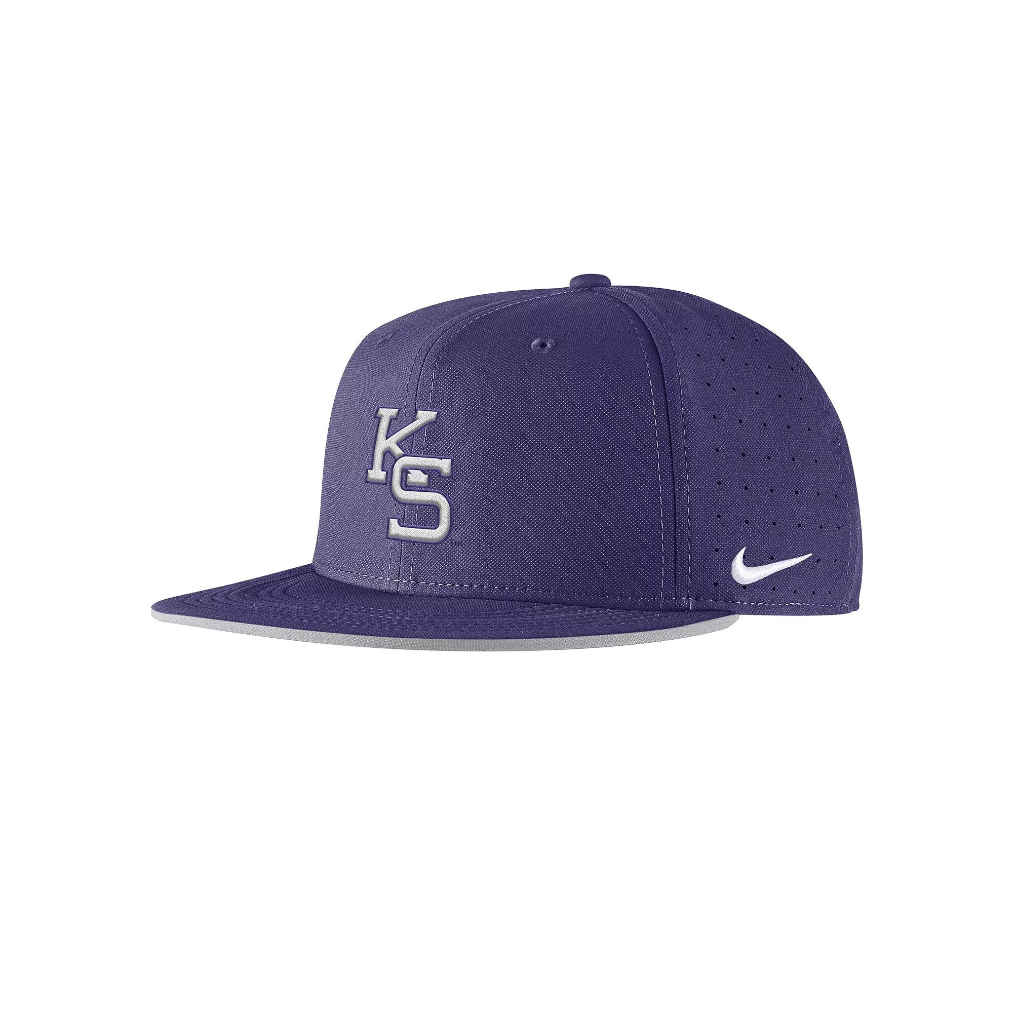 Men's Nike Purple Kansas State Wildcats 2025 On-Field True Performance Baseball Fitted Hat,  Product Image