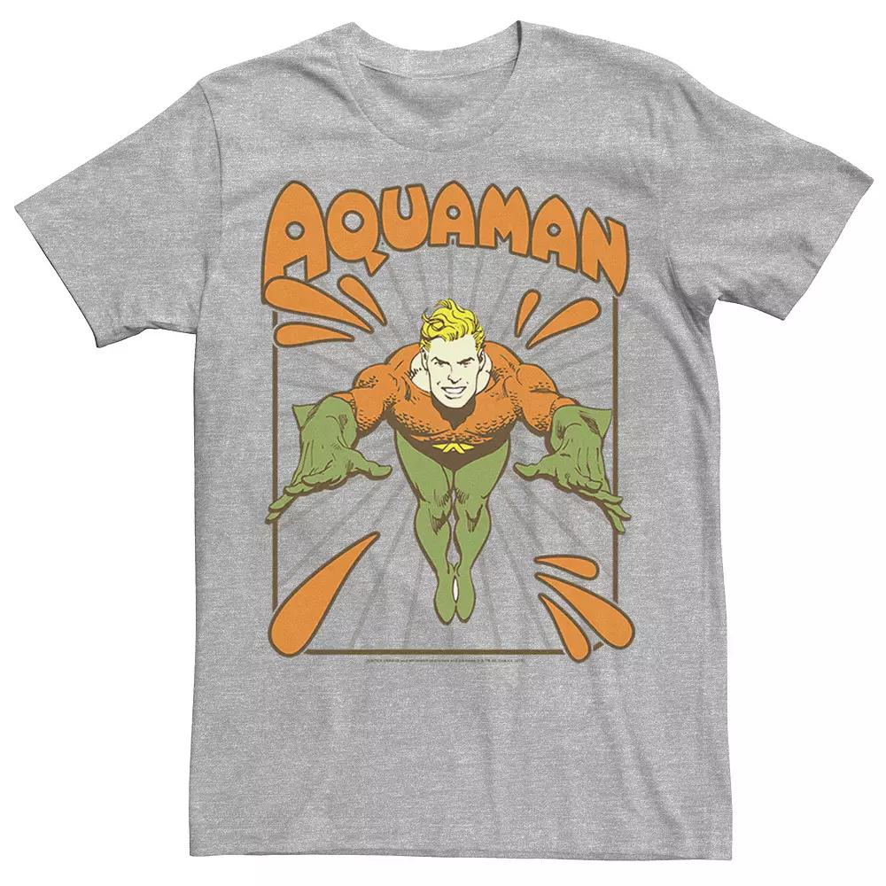 Men's DC Comics Aquaman Simple Text Logo Portrait Tee,  Product Image
