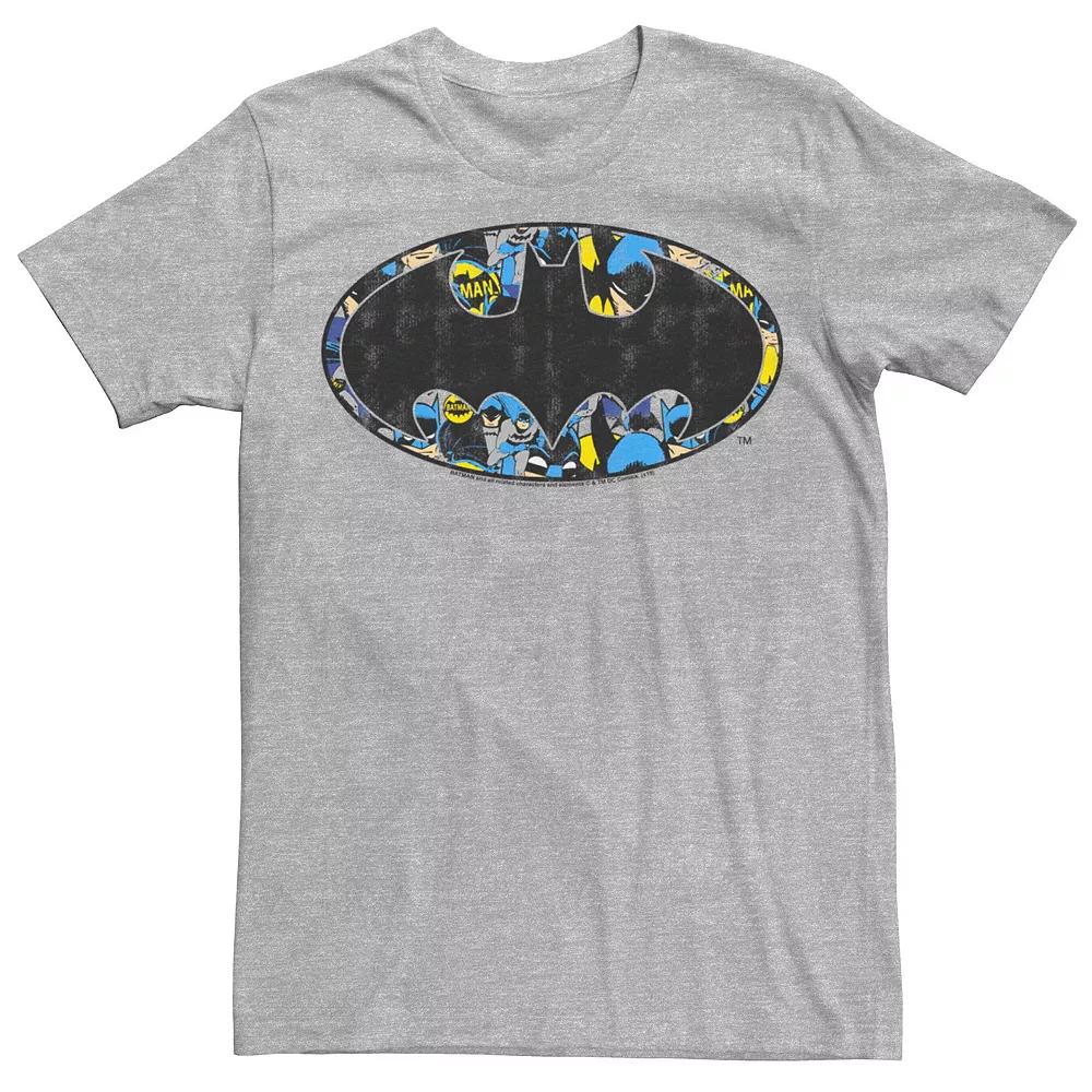Men's Batman Logo Comic Fill Poster Tee,  Product Image