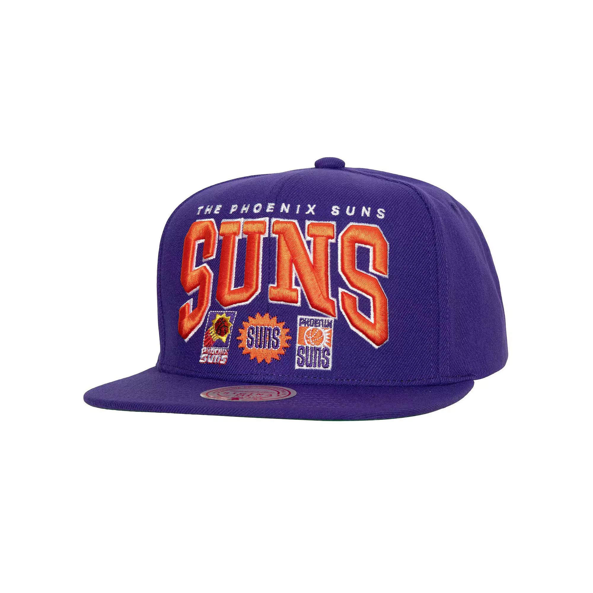 Men's Mitchell & Ness Purple Phoenix Suns Champ Stack Snapback Hat, Phx Purple Product Image