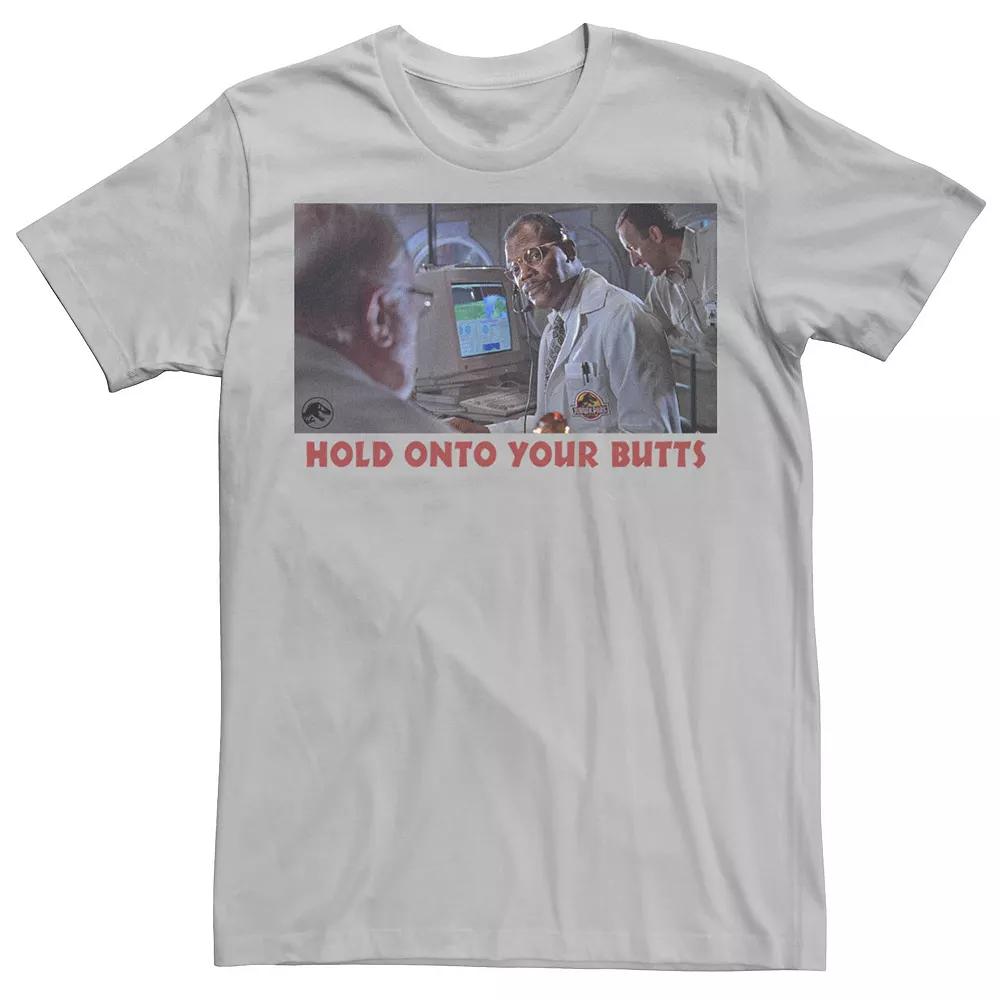 Men's Jurassic Park Hold Onto Your Butts Photo Tee,  Product Image