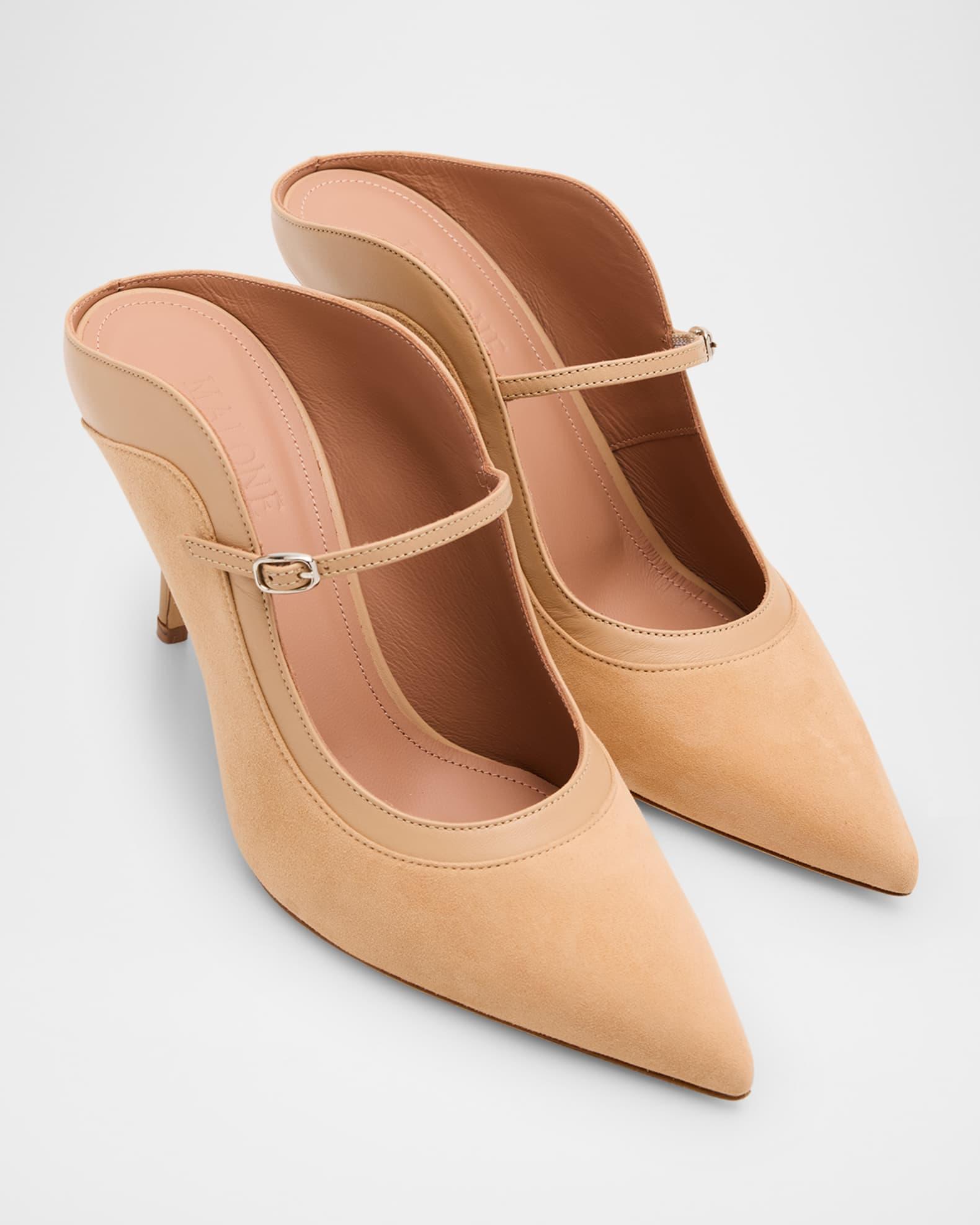 Delphi Suede Nappa Mary Jane Mules Product Image