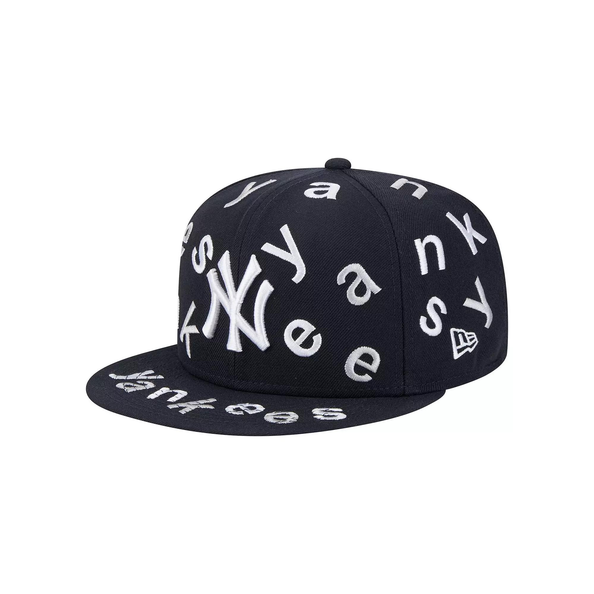 Men's New Era Navy New York Yankees Team Confetti 59FIFTY Fitted Hat, Size: 7 1/4, Blue Product Image