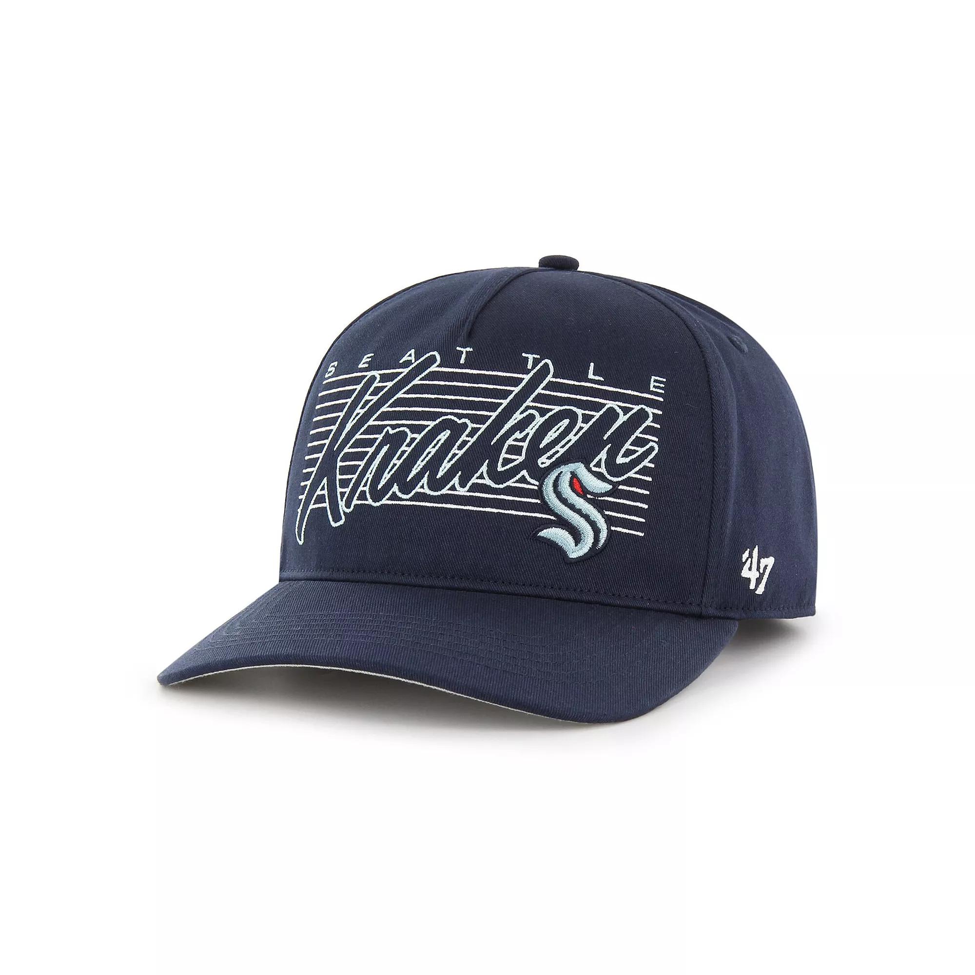 Men's '47 Deep Sea Blue Seattle Kraken Marquee Hitch Snapback Hat, Krk Blue Product Image
