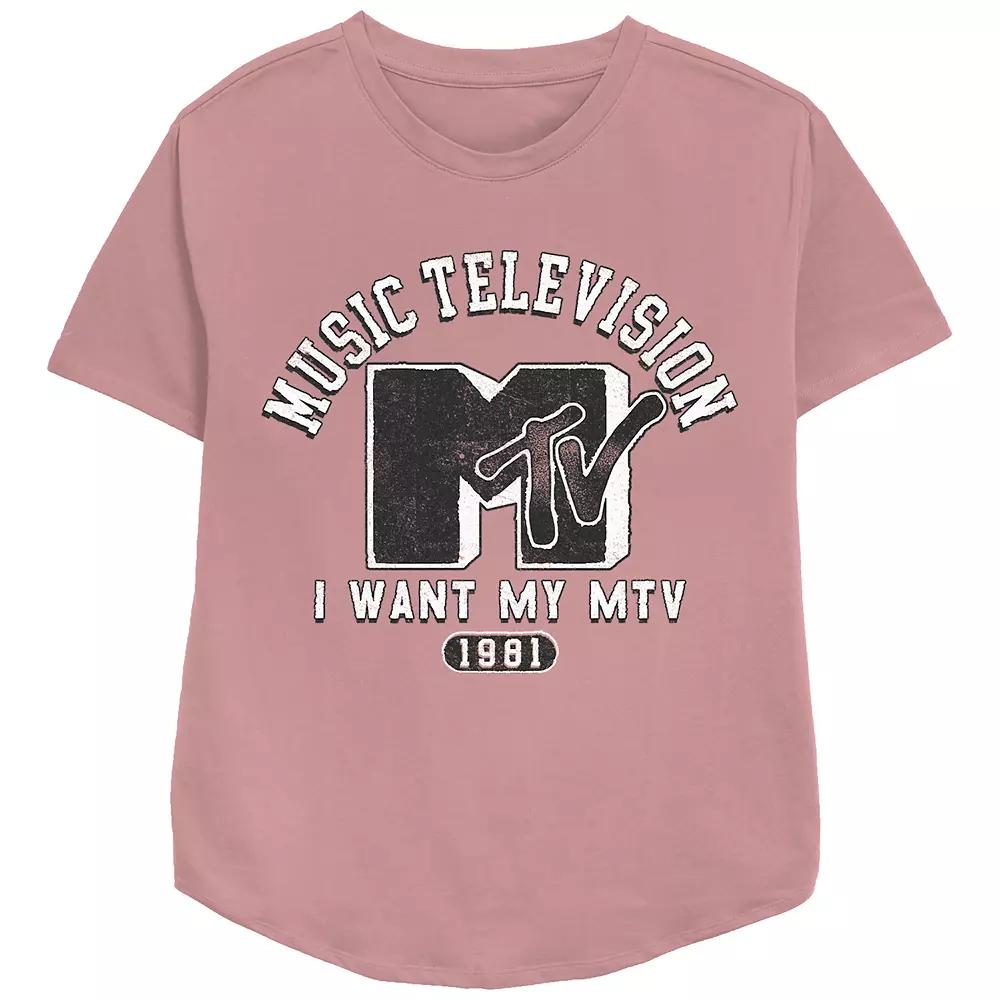 Women's MTV Music College Redux Relaxed Fit Graphic Tee, Girl's,  Product Image