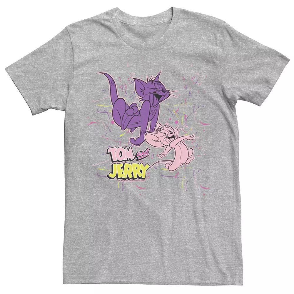Men's Looney Tunes Tom & Jerry Splatter Paint Poster Tee,  Product Image
