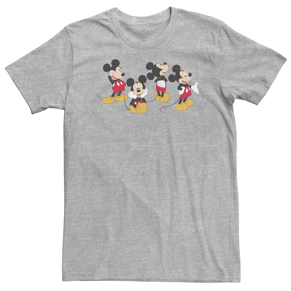 Big & Tall Disney Mickey Mouse Poses Portrait Tee, Men's,  Product Image