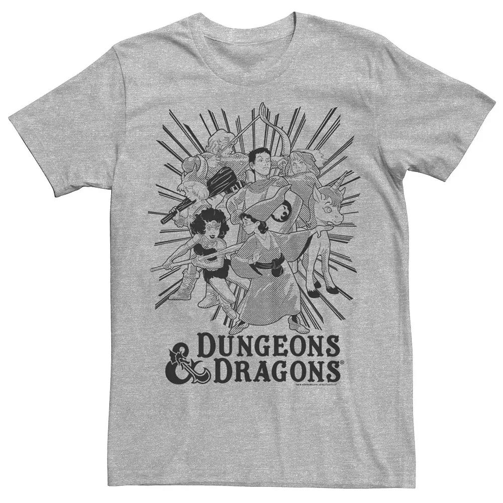Men's Dungeons And Dragons Group Shot Dark Tones Tee,  Product Image