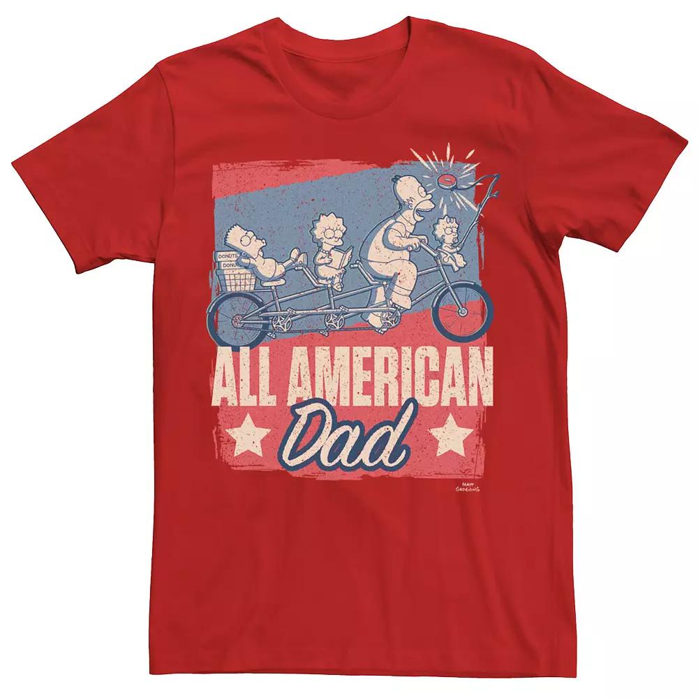 Men's The Simpsons Father's Day Homer All American Dad Tee,  Product Image
