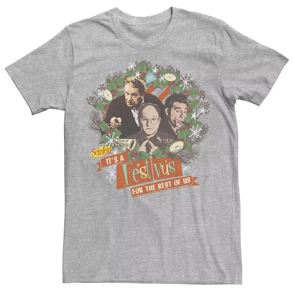 Men's Seinfeld Festivus It's A Festivus For The Rest OF Us Wreath Tee,  Product Image