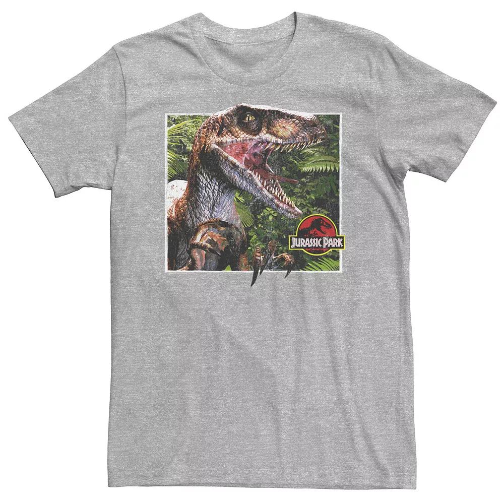 Big & Tall Jurassic Park Raptor Coming Out Of Forest Tee, Men's,  Product Image