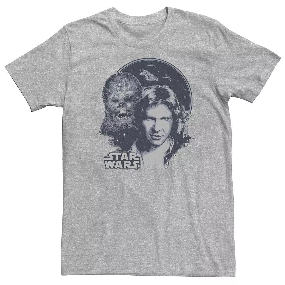 Big & Tall Star Wars Retro Group Shot Logo Tee, Men's,  Product Image