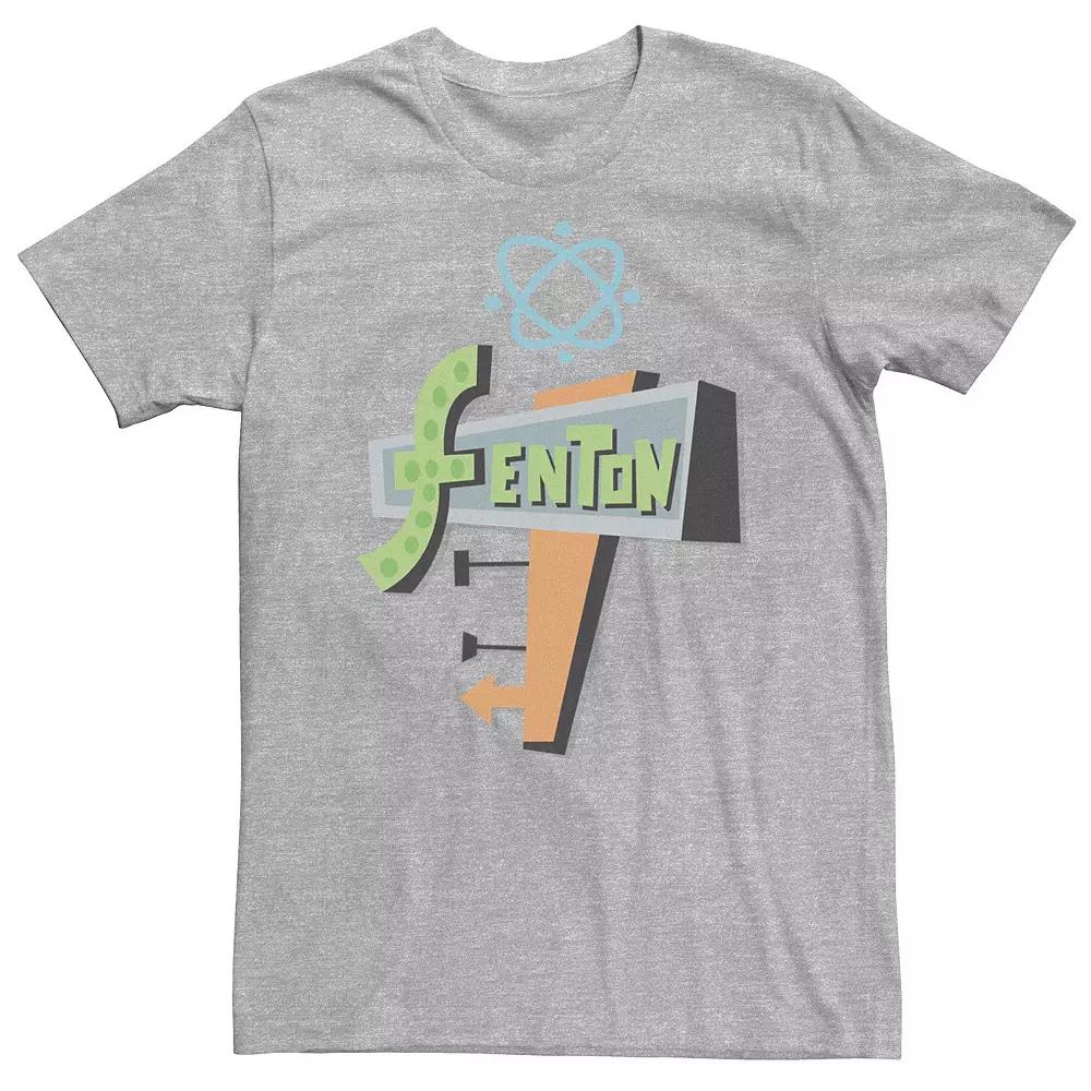 Big & Tall Nickelodeon Danny Phantom Fenton Science Logo Tee, Men's, Size: 4XL Tall, Athletic Grey Product Image