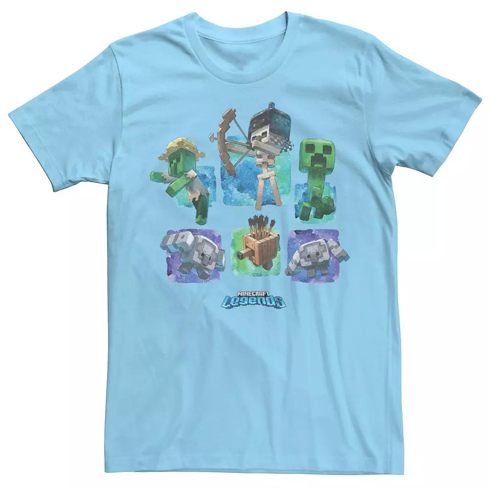 Men's Minecraft Legends Watercolor Characters Graphic Tee,  Product Image