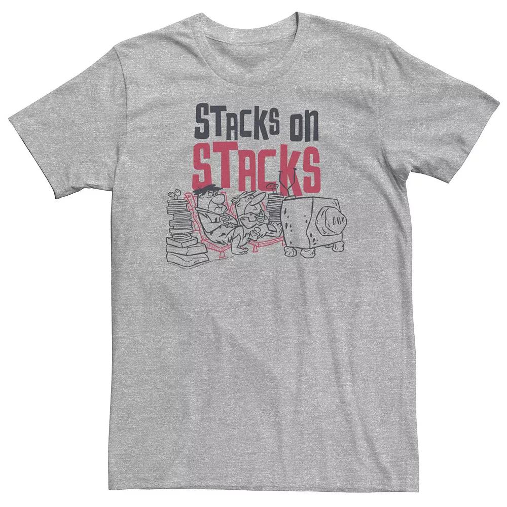 Big & Tall The Flintstones Fred And Barney Stacks On Stacks Tee, Men's,  Product Image