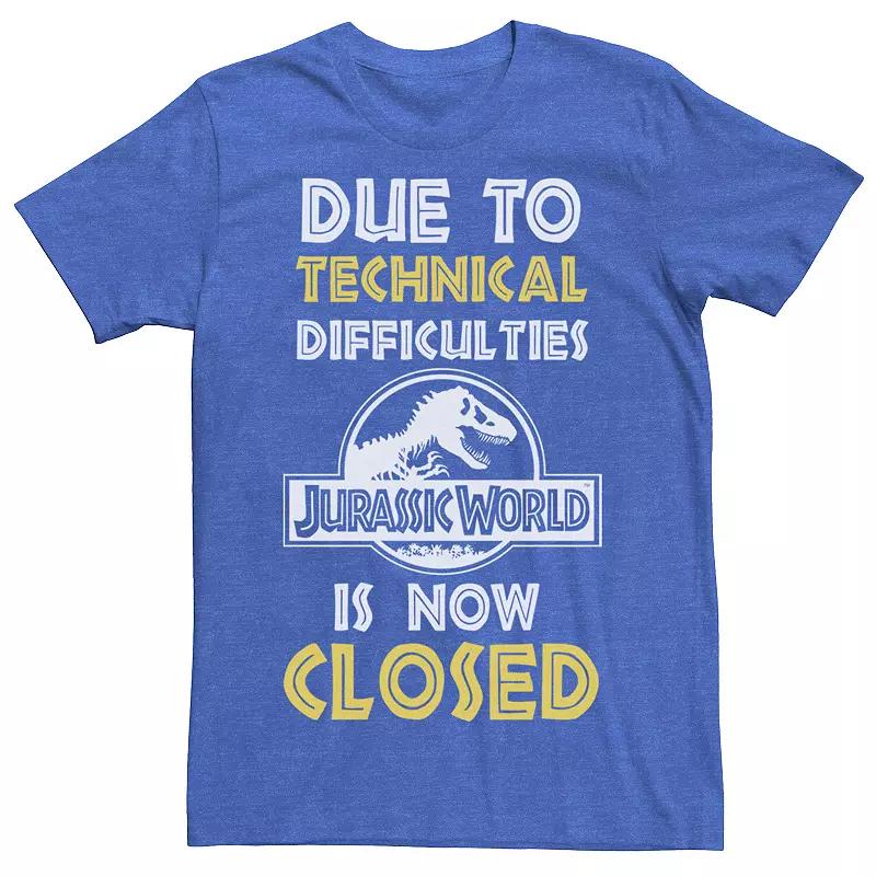 Men's Jurassic World Technical Difficulties Sign Graphic Tee,  Product Image